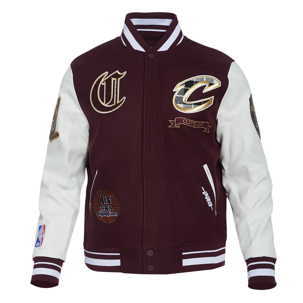 Cleveland cavaliers pro standard pro prep wool and leather varsity jacket 2