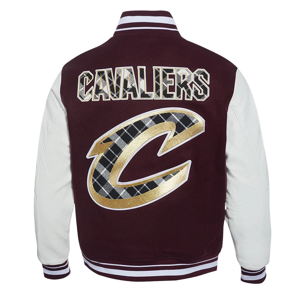 Cleveland cavaliers pro standard pro prep wool and leather varsity jacket 4
