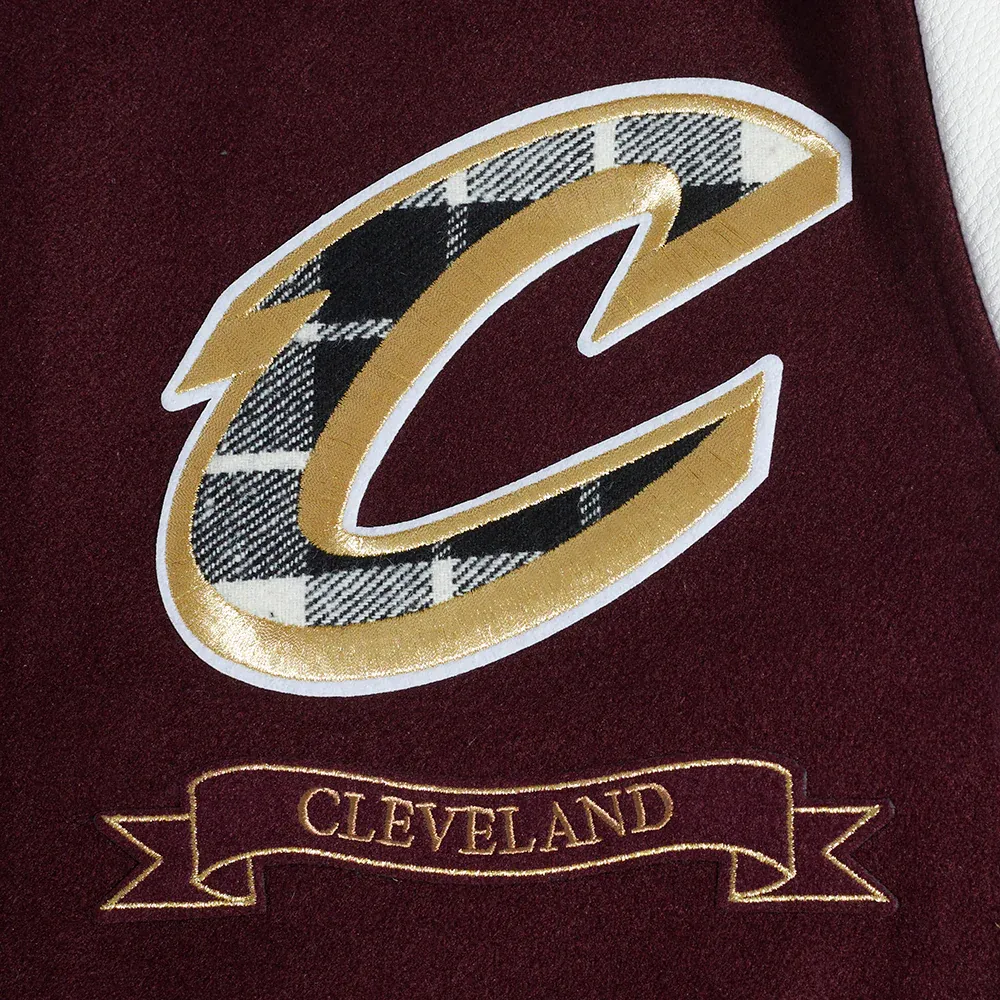 Cleveland cavaliers pro standard pro prep wool and leather varsity jacket 7