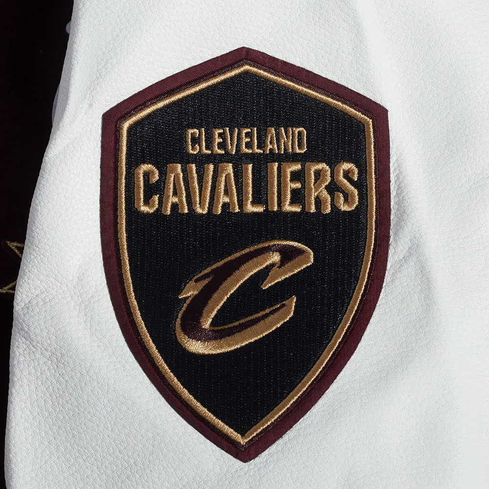 Cleveland cavaliers pro standard pro prep wool and leather varsity jacket 8