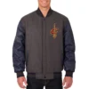 Cleveland cavaliers two tone charcoal navy jacket