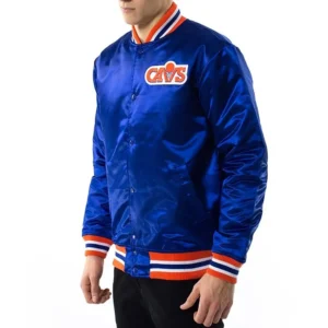 Cleveland cavaliers vintage blue basketball jacket