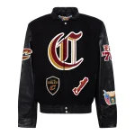 Cleveland Cavaliers Old English Wool/Leather Jacket