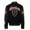 Cleveland cavaliers wool leather varsity jacket black 2