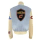 Cleveland cavaliers wool leather varsity jacket blue cream 1 1