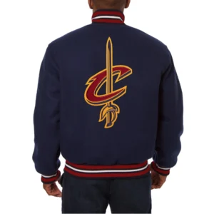 Cleveland cavaliers wool varsity jacket navy 1