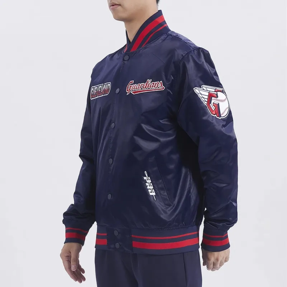 Cleveland guardians turn it up m satin jacket
