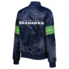 College navy seattle seahawks line up varsity jacket