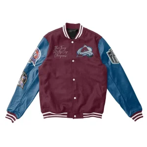 Colorado avalanche champions varsity jacket