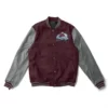 Colorado avalanche letterman maroon jacket