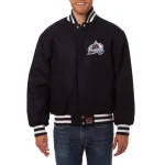 Colorado Avalanche One Color Navy Wool Jacket