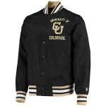 Colorado Buffaloes The Jet III Black Satin Jacket