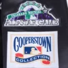 Colorado rockies retro classic full snap satin varsity jacket black 1