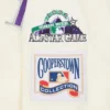 Colorado rockies retro classic full snap satin varsity jacket cream