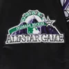 Colorado rockies retro classic womens full snap satin varsity jacket black 1