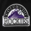 Colorado rockies retro classic wool leather varsity jacket black 1