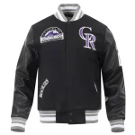 Colorado Rockies Retro Classic Wool/Leather Jacket