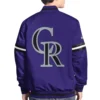 Colorado rockies scout purple varsity jacket