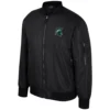 Colosseum black michigan state spartans full zip bomber varsity jacket 1 1