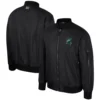 Colosseum black michigan state spartans full zip bomber varsity jacket 1