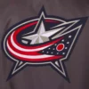 Columbus blue jackets front hit gray polyester jacket