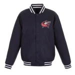 Columbus Blue Jackets Front Hit Navy Polyester Jacket