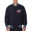 Columbus blue jackets one color navy jacket