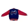 Columbus blue jackets stadium series wool leather jacket