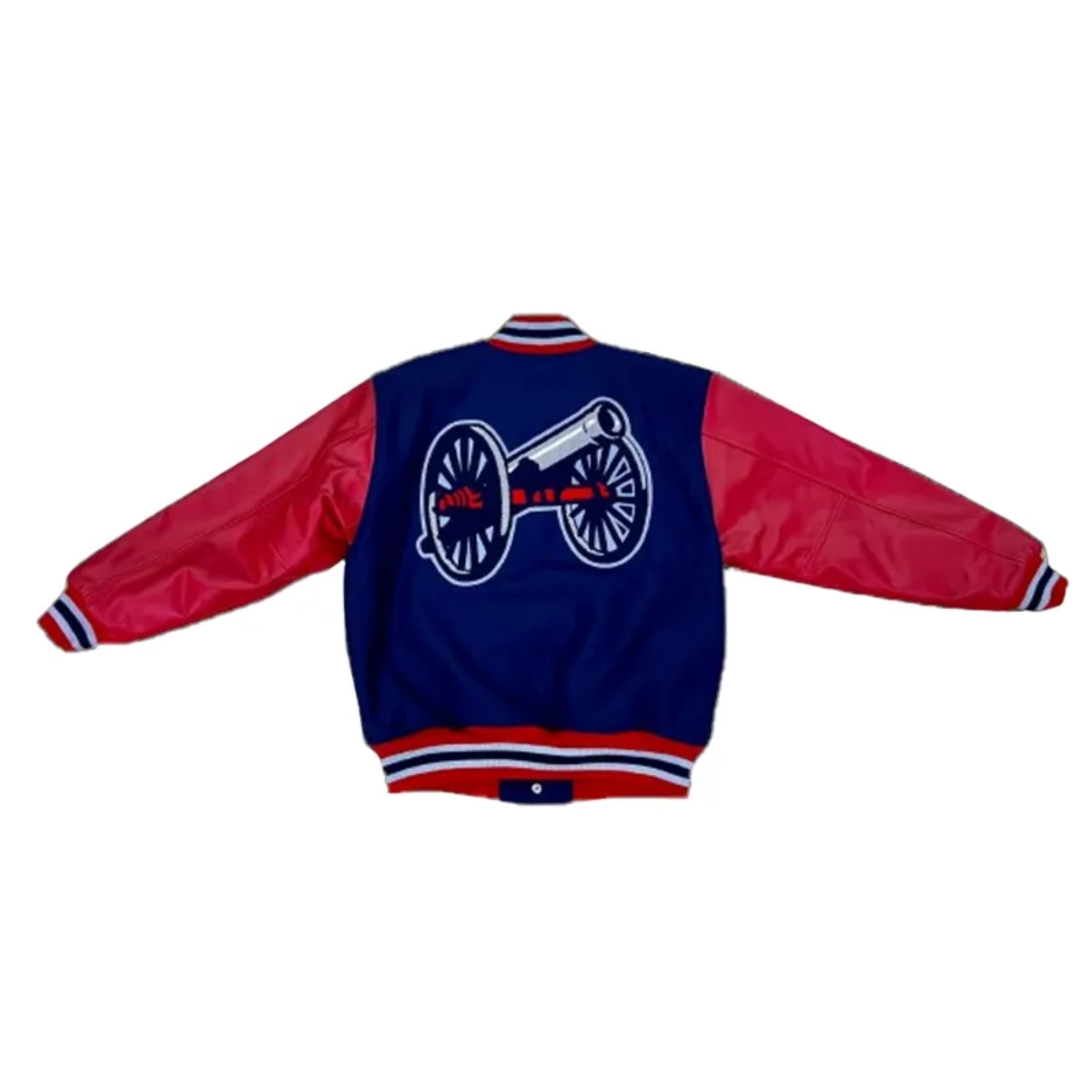 Columbus blue jackets stadium series wool leather jacket
