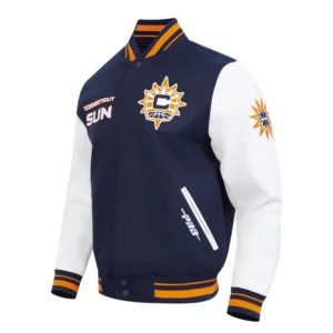 Connecticut sun retro classic varsity jacket