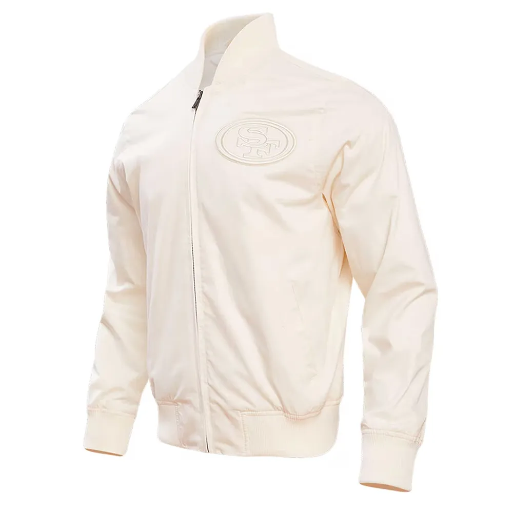 Cream san francisco 49ers jacket