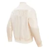 Cream san francisco 49ers satin jacket