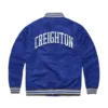 Creighton bluejays royal blue satin varsity jacket 2