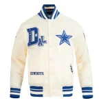 Dallas Cowboys Best Of Satin Cream Jacket
