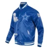 Dallas cowboys best of mens satin varsity