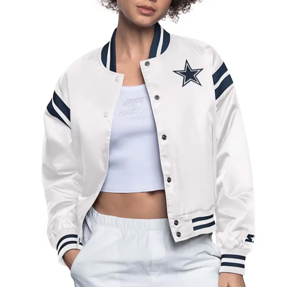 Dallas cowboys full count white jacket