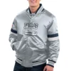 Dallas cowboys home game satin varsity jacket gray 1