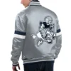 Dallas cowboys home game satin varsity jacket gray 2