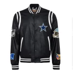 Dallas Cowboys Full Leather Black Jacket
