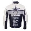 Dallas cowboys moto cafe racer jacket