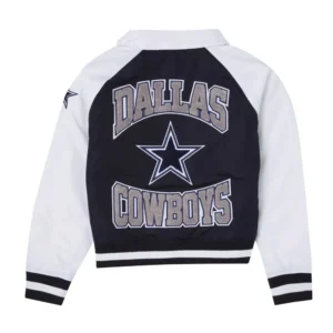Dallas cowboys navy white throwback jacket