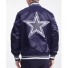 Dallas cowboys script tail navy jacket