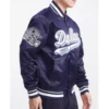 Dallas cowboys script tail navy satin jacket