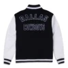 Dallas cowboys third down full snap varsity jacket black white 1 1