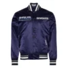 Dallas cowboys turn it up m satin varsity jacket