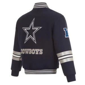 Dallas cowboys varsity jacket navy