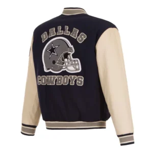 Dallas cowboys varsity wool leather jacket