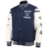 Dallas cowboys victory formation commemorative full snap varsity jacket 1 1
