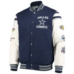 Dallas Cowboys Victory Formation Commemorative Wool/Leather Jacket