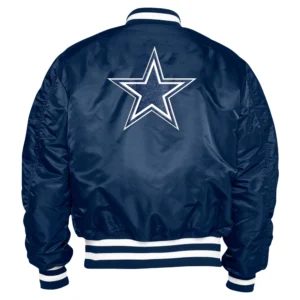 Dallas cowboys x new era ma 1 bomber varsity jacket navy 1 1